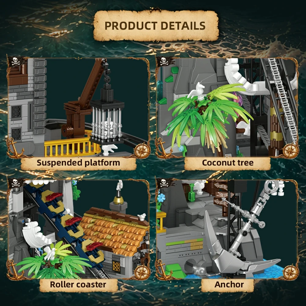 [With Motor] CBOX JD155 Pirate Roller Coaster Pirates