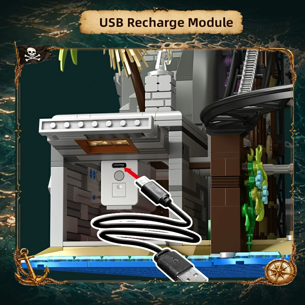 [With Motor] CBOX JD155 Pirate Roller Coaster Pirates