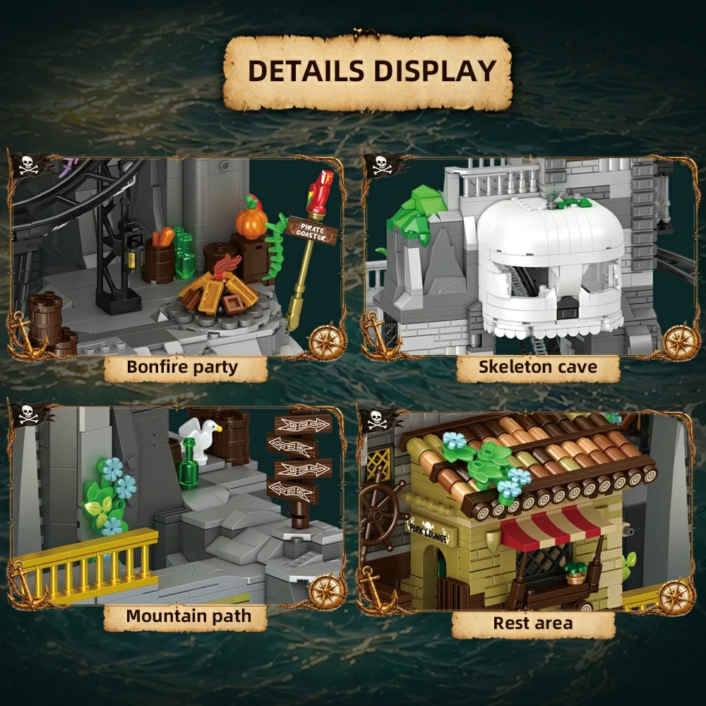 [With Motor] CBOX JD155 Pirate Roller Coaster Pirates