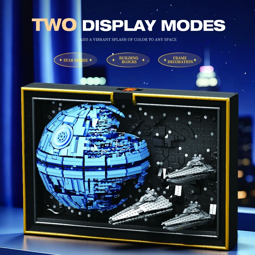 Reobrix 99008 Sci-Fi Space Battle Station 3D Mural Movie