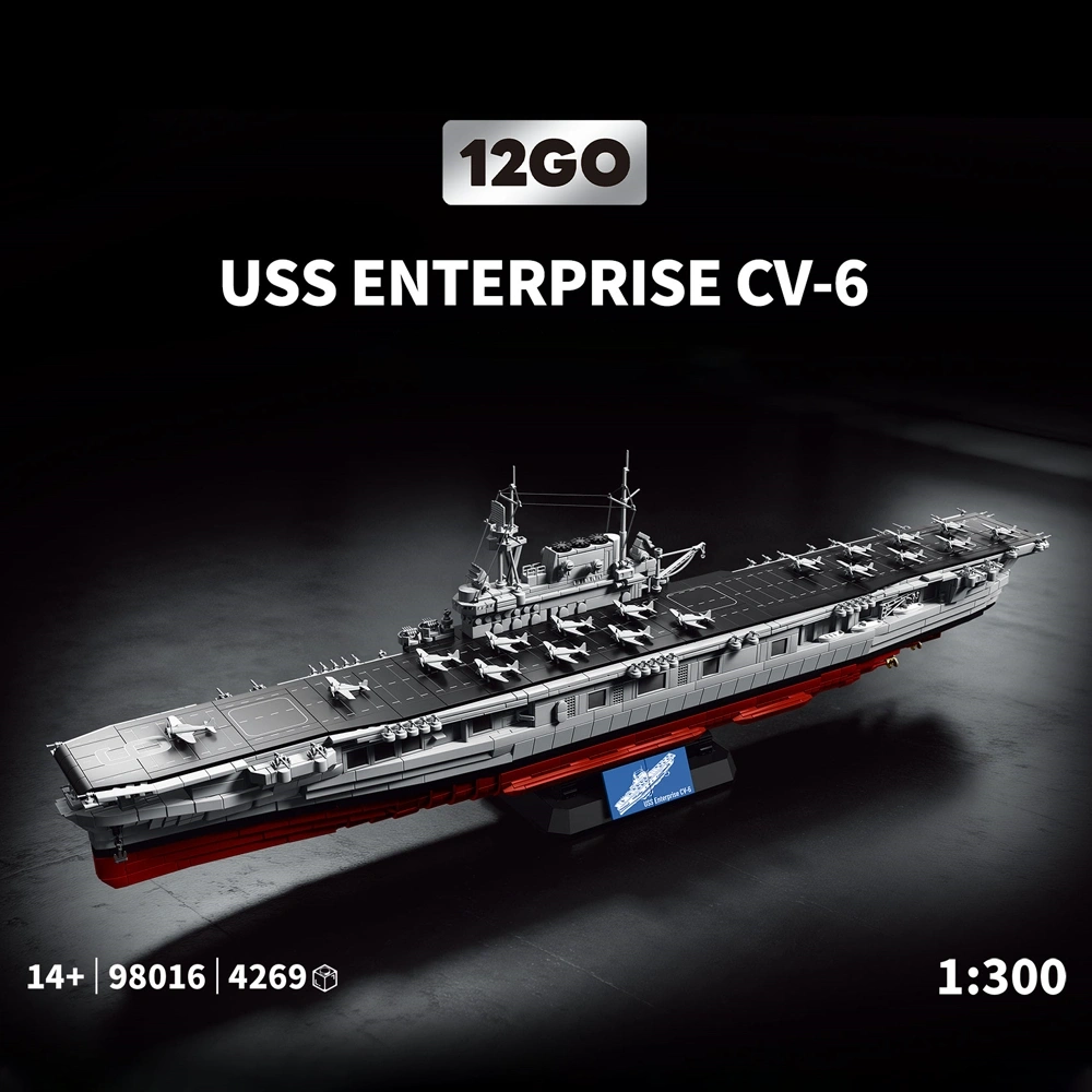 12GO 98016 USS Enterprise CV-6 1:300 Military