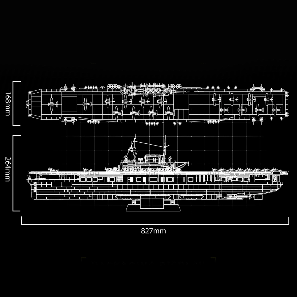 12GO 98016 USS Enterprise CV-6 1:300 Military