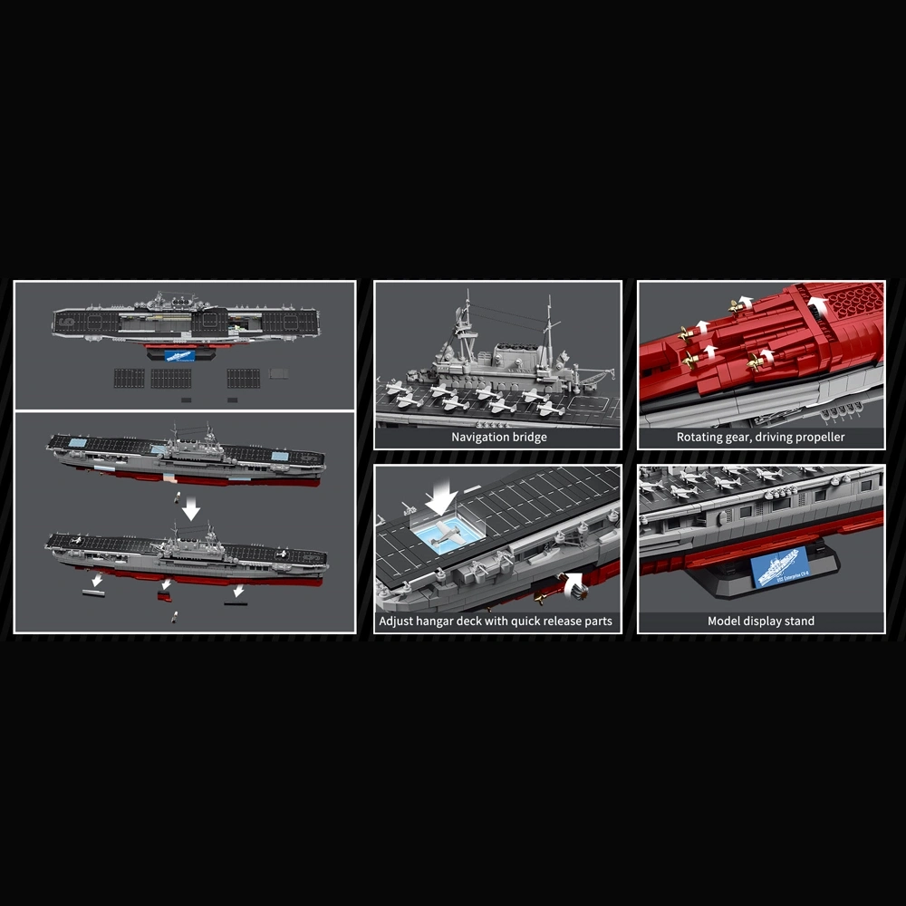 12GO 98016 USS Enterprise CV-6 1:300 Military