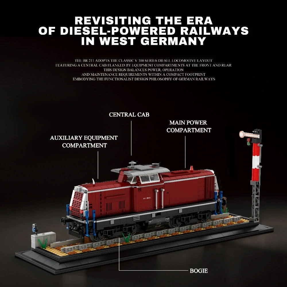Reobrix 66808 BR 211 DB Steam Locomotive Technic