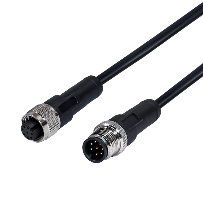 Waterproof m12 connector ip68 m8 m5 m16 m23 3 4 5 8 12 Pin extension cable