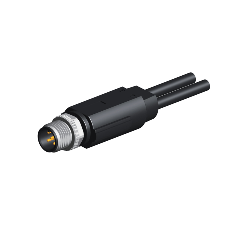 Ip68 sensor m8 m12 y wire connectors waterproof straight metal screw splitter 3 4 5 6 7 8 pin cable