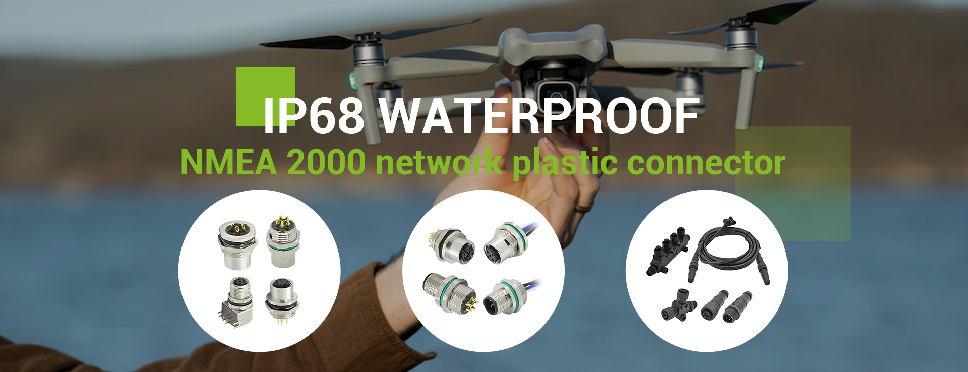 IP68 WATERPROOF INDUSTRIAL CABLE CONNECTOR