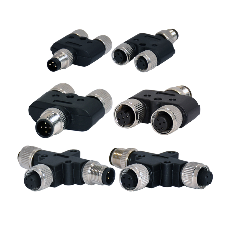 M5 M8 M12 M16 M23 waterproof plug A B D Code male female metal assembly circular connector
