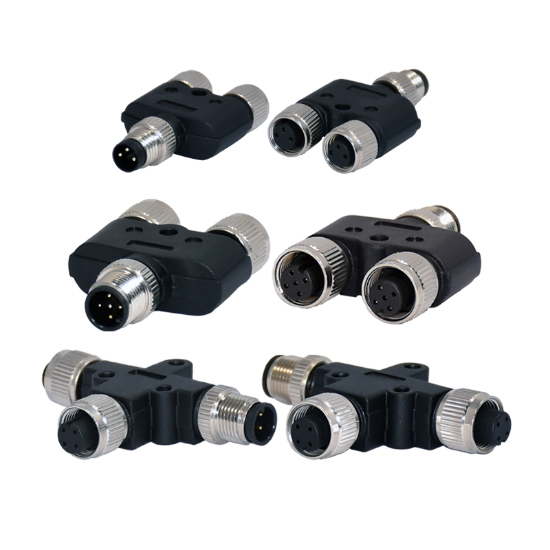 M5 M8 M12 M16 M23 waterproof plug A B D Code male female metal assembly circular connector
