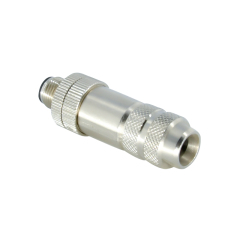 M12 series shielded metal assembly male to female 3 4 5 8 12 17pin plug cable connector