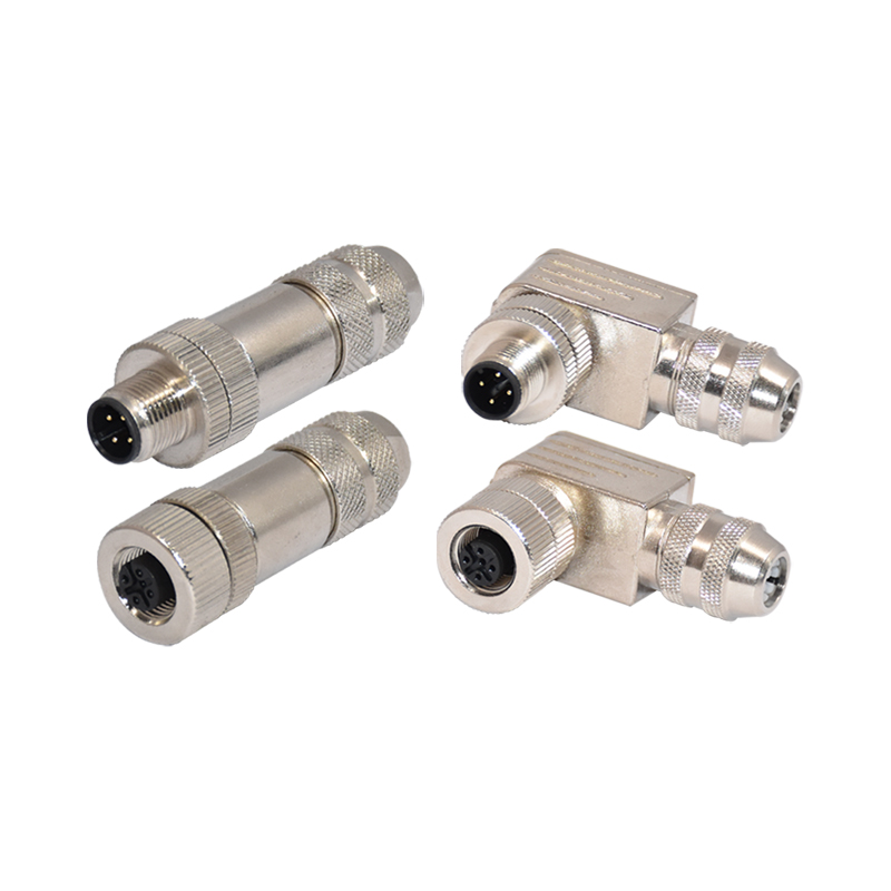 M5 M8 M12 M16 straight right angle male female assembly plastic metal circular connector