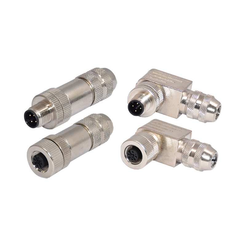 M5 M8 M12 M16 straight right angle male female assembly plastic metal circular connector