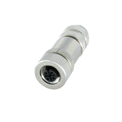 M12 series shielded metal assembly male to female 3 4 5 8 12 17pin plug cable connector