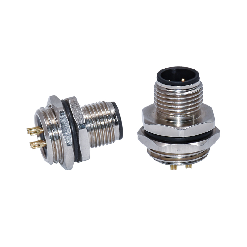M5 M8 M12 M16 waterproof sensor adapters connectors ip67/ip68 male to female wall panel mount A B D code cable