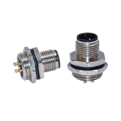 M5 M8 M12 M16 waterproof sensor adapters connectors ip67/ip68 male to female wall panel mount A B D code cable