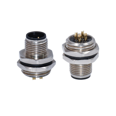 M5 M8 M12 M16 waterproof sensor adapters connectors ip67/ip68 male to female wall panel mount A B D code cable