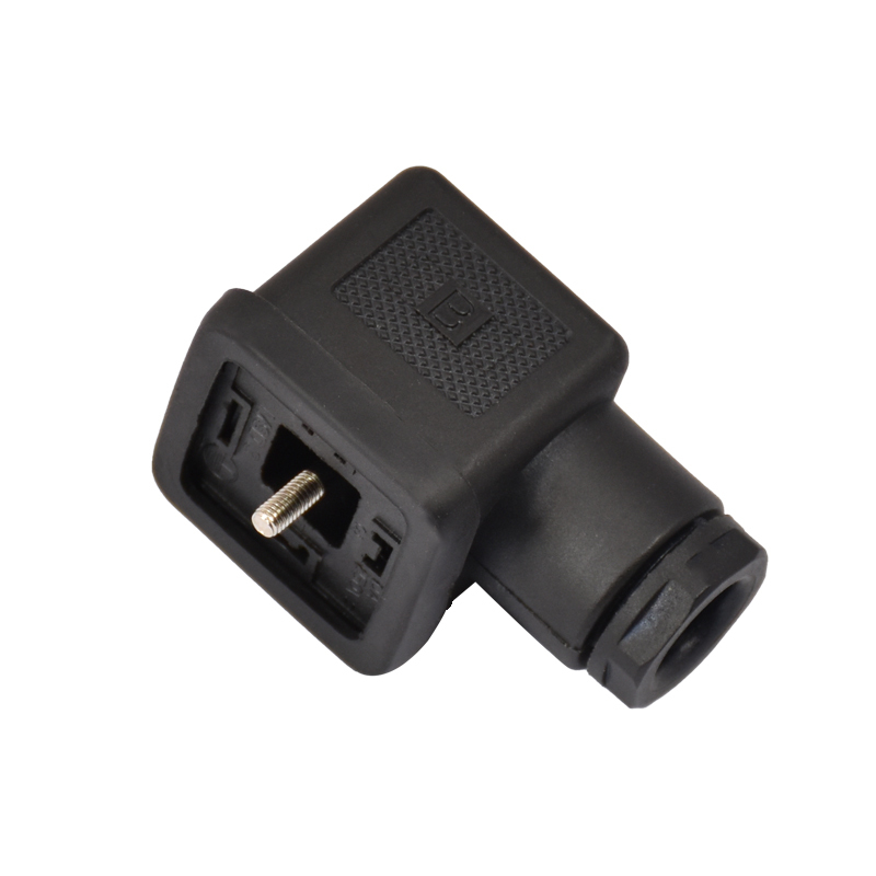 DIN43650 A/B/C Type Waterproof Molded assembly Cable Central Screw Solenoid Valve Connector
