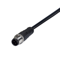 M12 2 3 4 5 6 8 12pin male female molding m12 waterproof connector