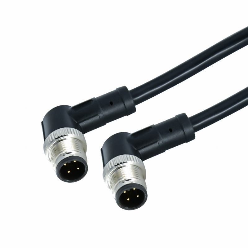 M12 2 3 4 5 6 8 12pin male female molding m12 waterproof connector