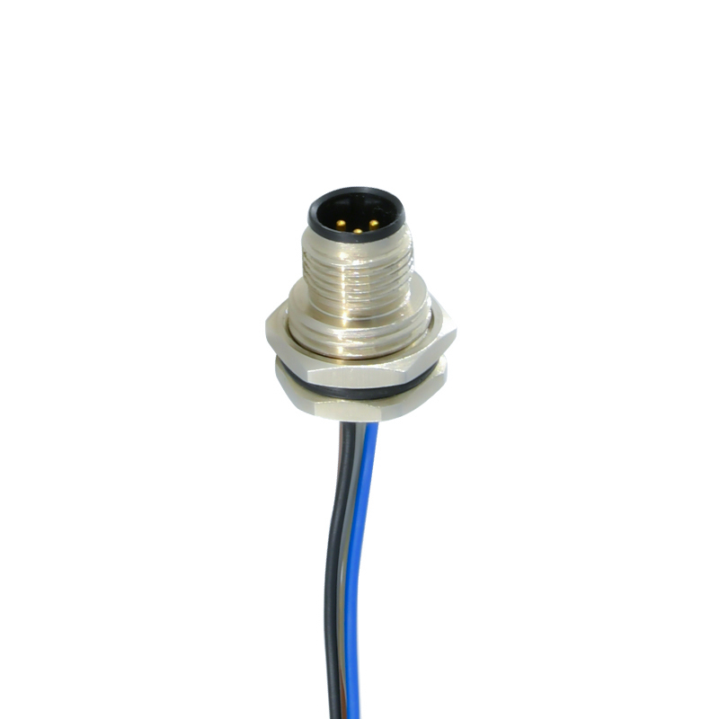 m5 m8 m12 m16 m23 wall panel mount connector 2 3 4 5 6 8 12 17 pin IP68 waterproof metal circular wire adapters connector