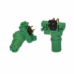 M12 17 Pin 2 3 4 5 6 8 12 17 pin 90 degree pcb solder rear front A code male female flange circular wall Panel Mount socket Connector