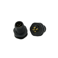 IP67 NMEA2000 M12 5Pin full plastic Front wall Panel Mount LED Circular solder Cable Waterproof Wire socket Connector