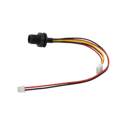 M12 connector Waterproof A Code 3pin 4pin 5pin 8pin 12pin full plastic Rear Front wall Panel Mount sockt with jst connector