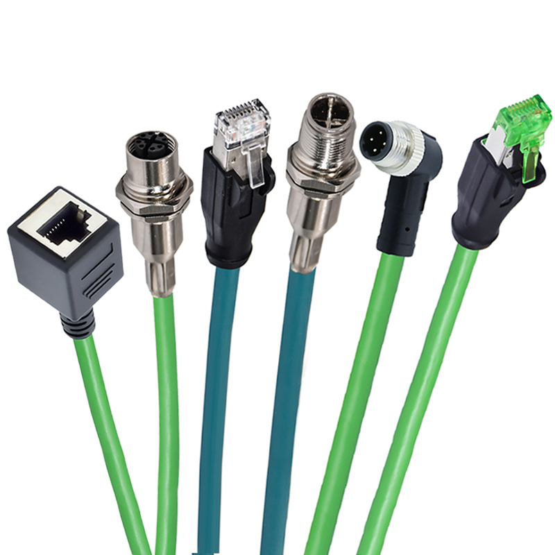 M5 M8 M9 M12 M16 M12 M23 7/8 IP68 Customized PVC PUR Materials a Core 5 Pin Sensor Cable