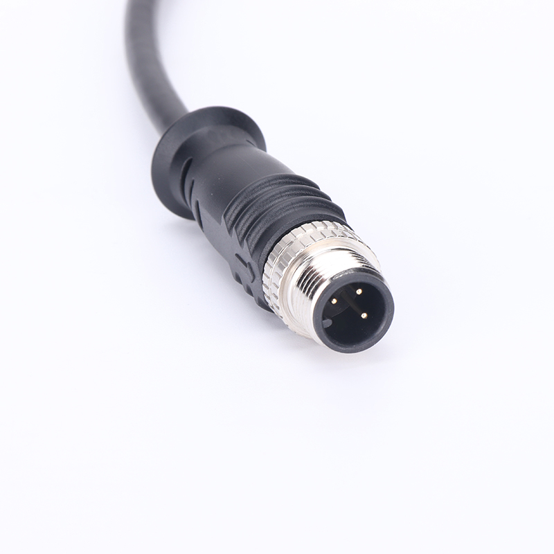 M12 Connector 4 Pin Female X Coding to RJ45 Extension Cable