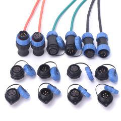 Sp10 11 13 17 21 29 Sp11 2pin PWeipu IP68 Solder Screw Blue Red Wire Plastic Connector for Outdoor Light