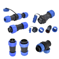 Sp10 11 13 17 21 29 Sp11 2pin Panel Mount Plug IP68 Waterproof Industrial Aviation Power Cable Connector