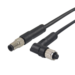 M5 Series 3pin Wire IP68 Connector Moulded a Code Aviation Plug