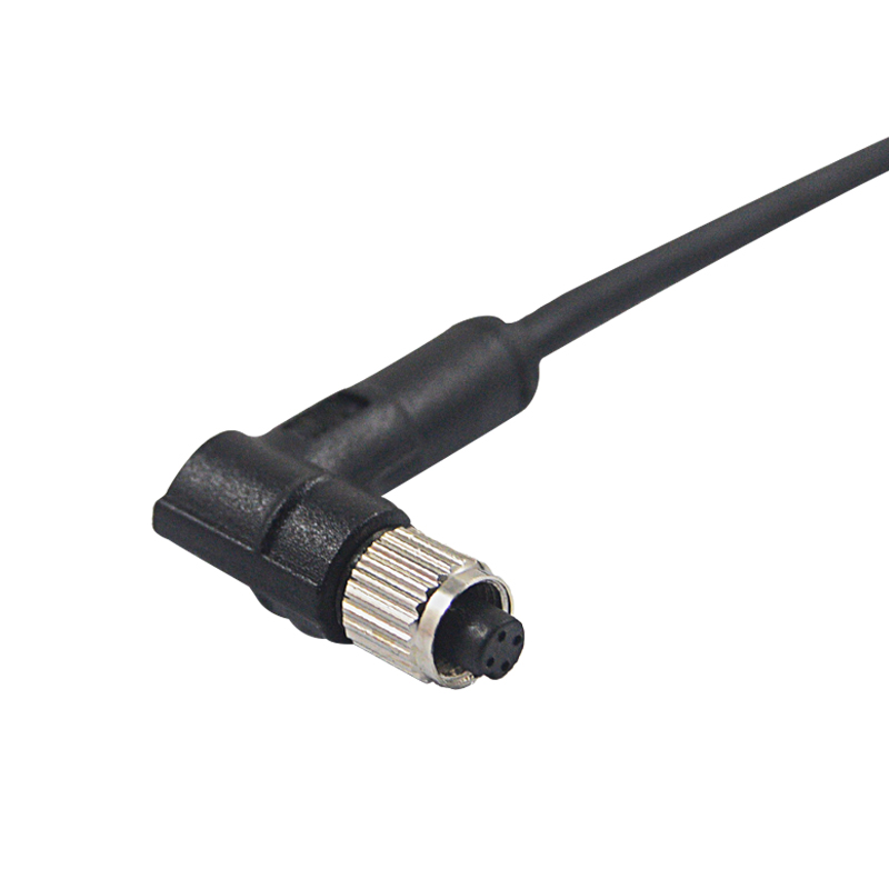 M5 4 Pin Molding PUR PVC IP68 Cable