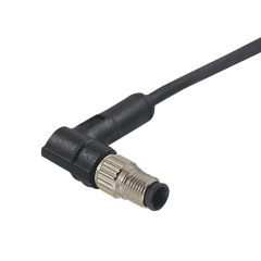 M5 4 Pin Molding PUR PVC IP68 Cable