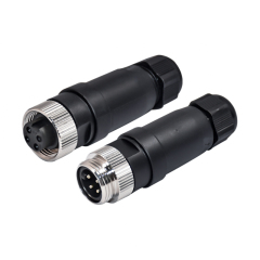 IP67 Waterproof 7/8 Screw Plastic Plug Field Assembly Connector