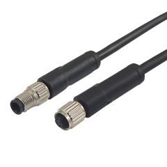 M5 4 Pin Molding PUR PVC IP68 Cable
