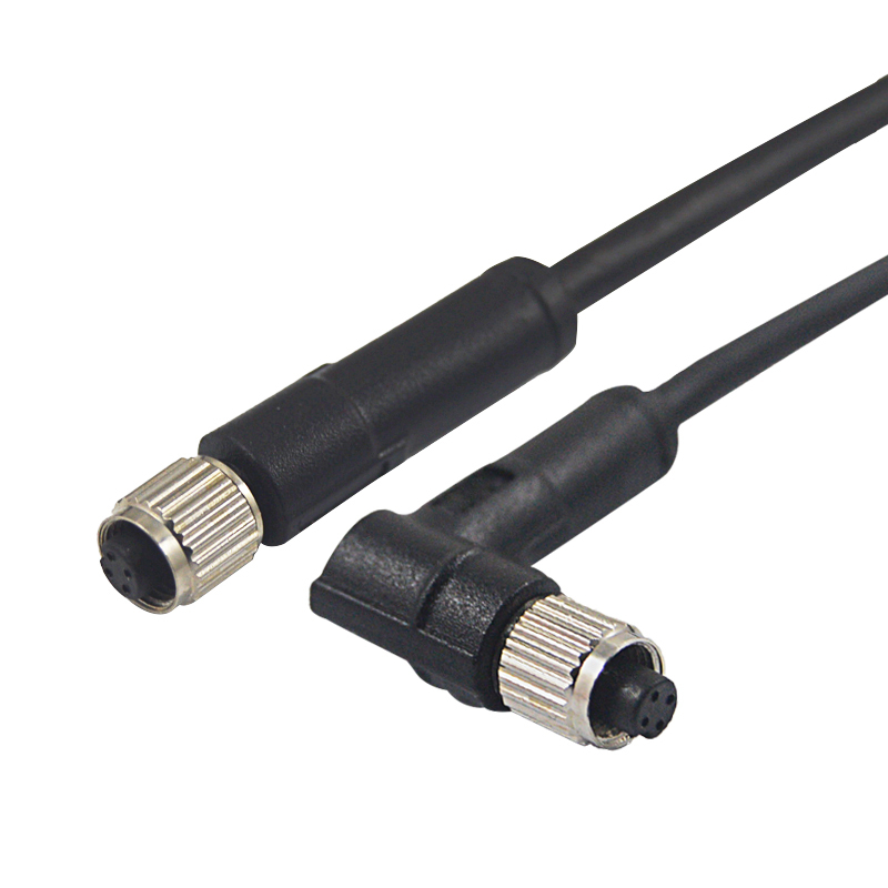 M5 4 Pin Molding PUR PVC IP68 Cable