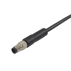 M5 Series 3pin Wire IP68 Connector Moulded a Code Aviation Plug