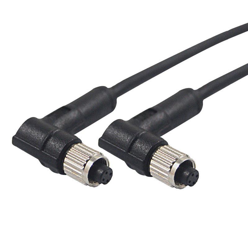 M5 Series 3pin Wire IP68 Connector Moulded a Code Aviation Plug