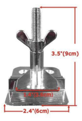 Butterfly clamps for screen printing stretching machine