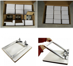 Butterfly clamps for screen printing stretching machine