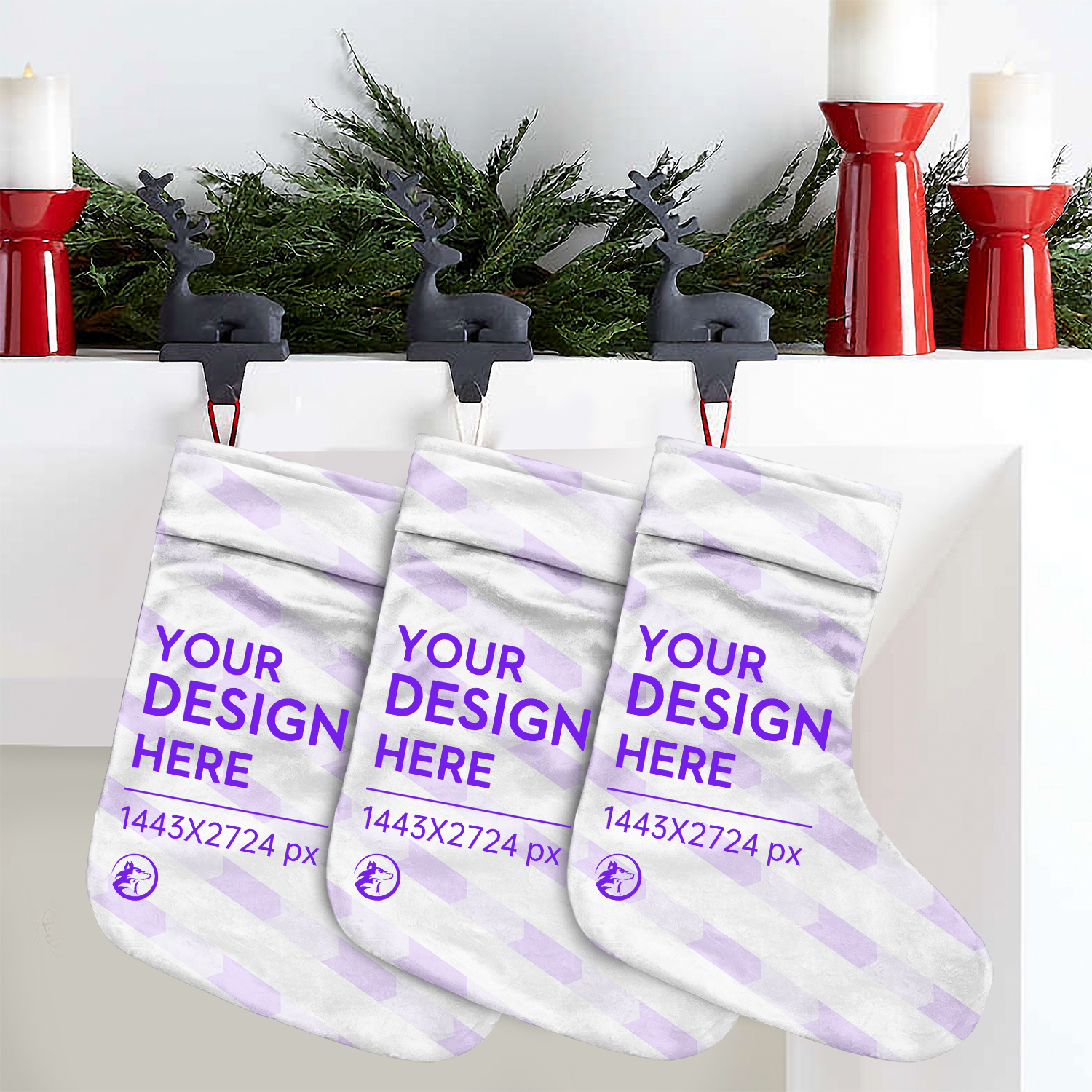 Sublimation Printed Christmas Stocking Socks