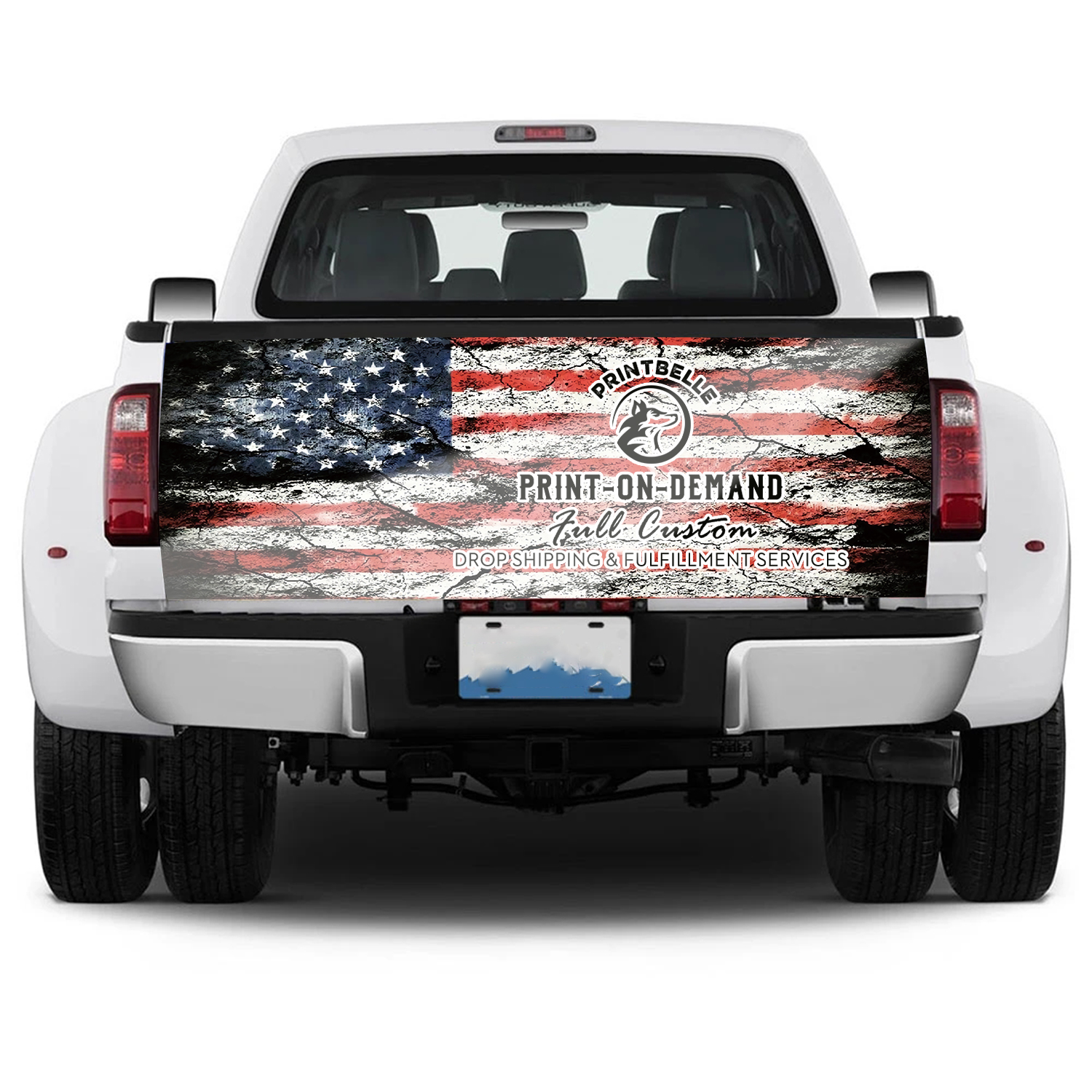 All Over Print Truck Tailgate Sticker,Car Exterior