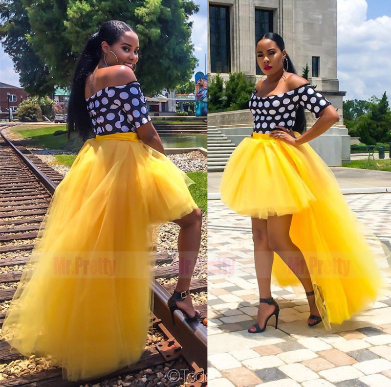 Yellow Tulle Maxi Skirt Bridal Party Skirt