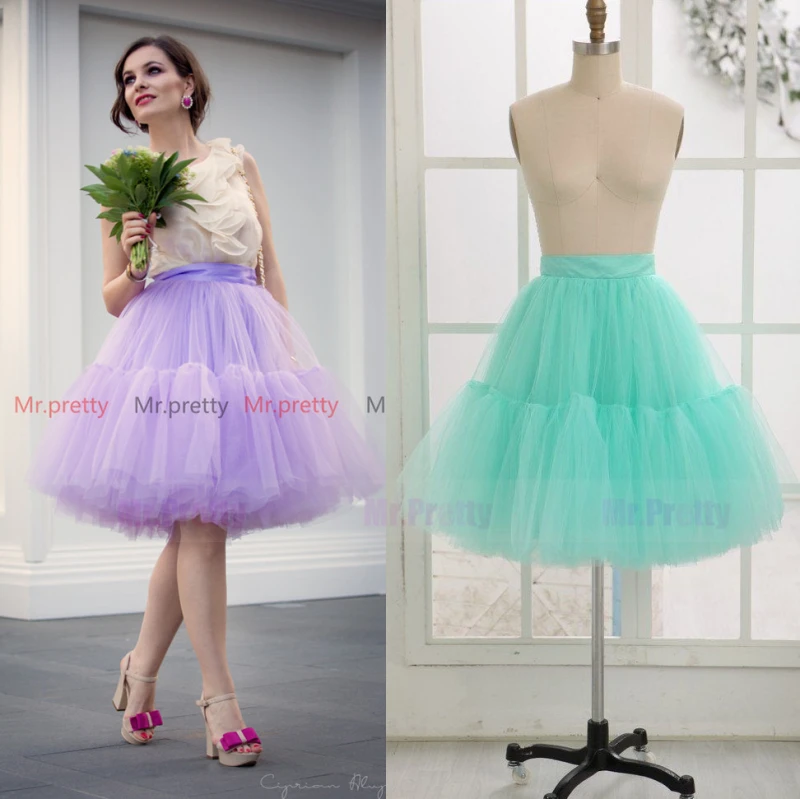 Short Tulle Tutu Skirt Bridal Skirt