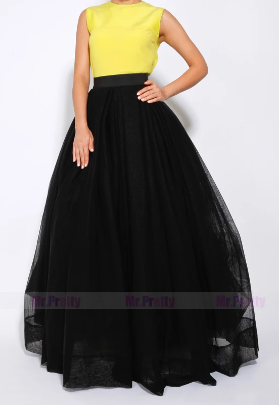 Black Short Train Skirt Bridal Skirt