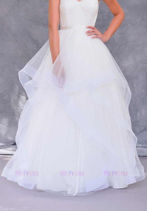 Ivory/White Tulle Bridal Skirt