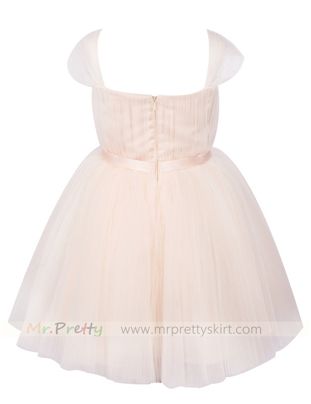 Light Champagne Flower Girl Dress Holiday Dress