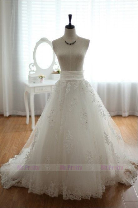 Ivory Lace Tulle Bridal Wedding Skirt Party Skirt