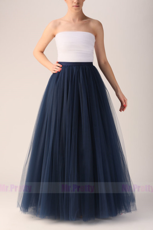 Black Tulle  Full Length Wedding Skirt Party Skirt